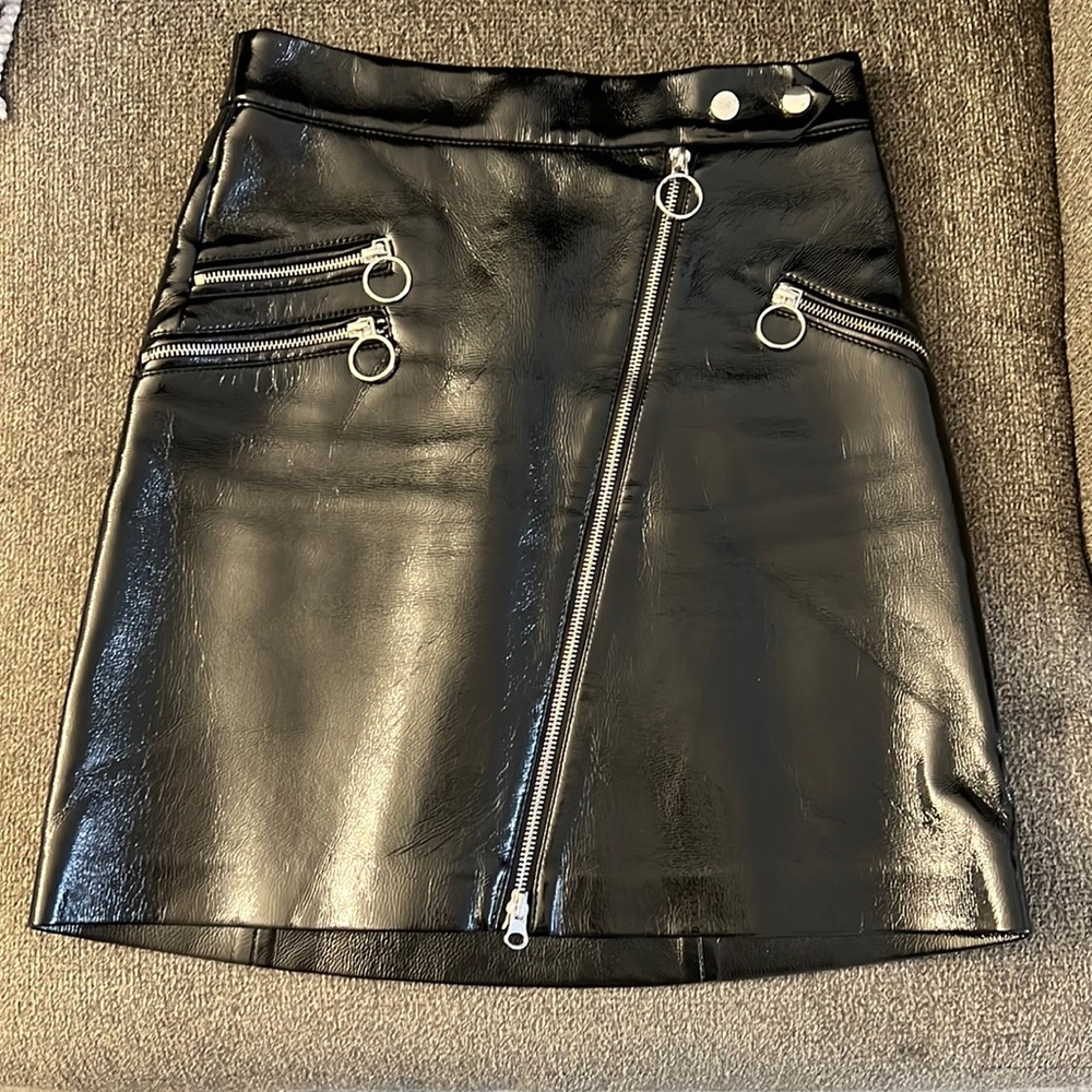 Zara Faux Leather Skirt